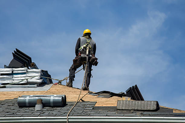 Professional Storm Damage Roof Repair technician working in Ewan, NJ